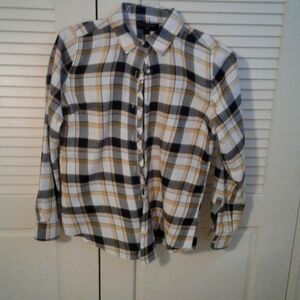 Banana Republic plaid blouse